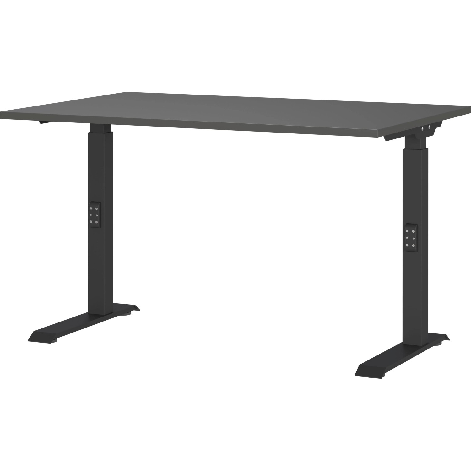 Premium Living Schreibtisch Ribera in Graphitfarben/Schwarz