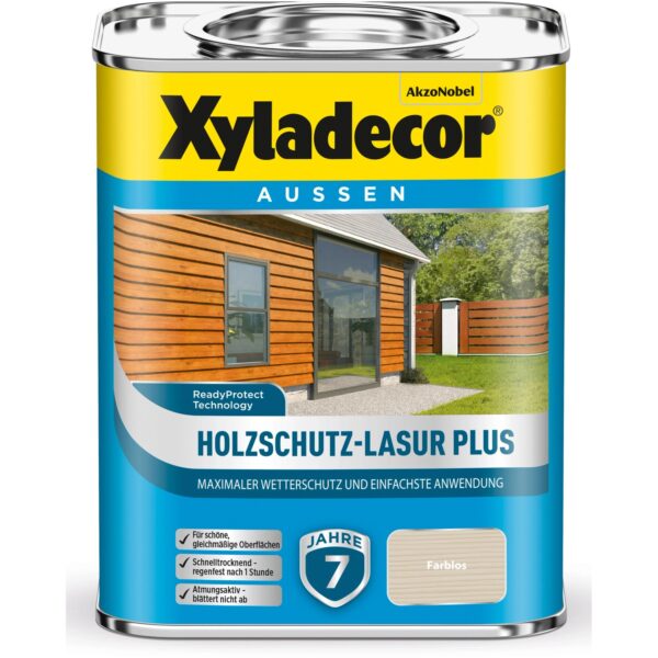 Xyladecor Holzschutz-Lasur Plus Farblos 0,75,