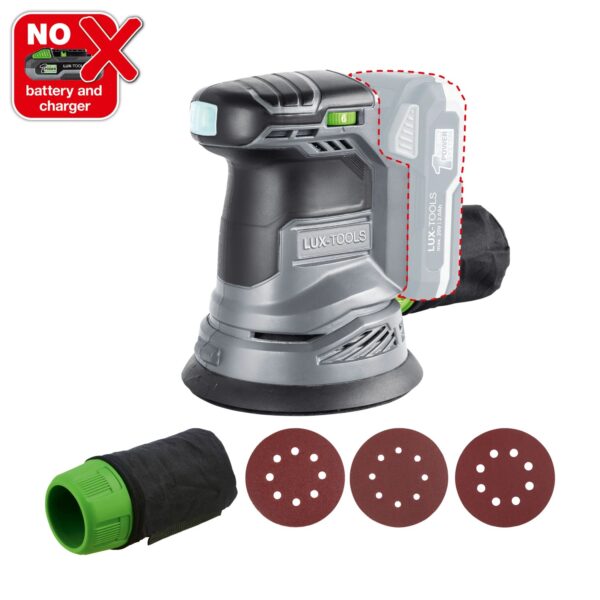 LUX-TOOLS Akku-Exzenterschleifer 1 PowerSystem A-EXS-20/125 LUX-TOOLS Akku-Exzenterschleifer 1 PowerSystem A-EXS-20/125