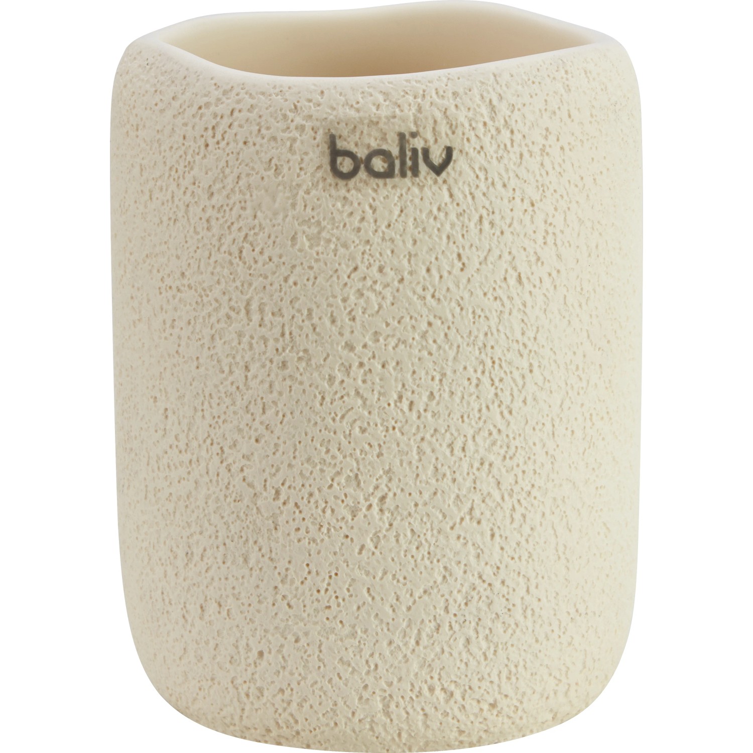 baliv Cosy Wave trend Zahnputzbecher Polyresin Creme