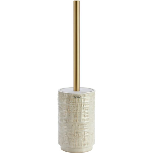 baliv Cosy Wave trend WC-Bürstenhalter Keramik Beige-Gold baliv Cosy Wave trend WC-Bürstenhalter Keramik Beige-Gold