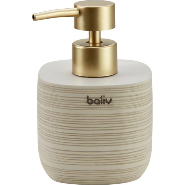 baliv Cosy Wave trend Seifenspender Polyresin Beige-Gold baliv Cosy Wave trend Seifenspender Polyresin Beige-Gold