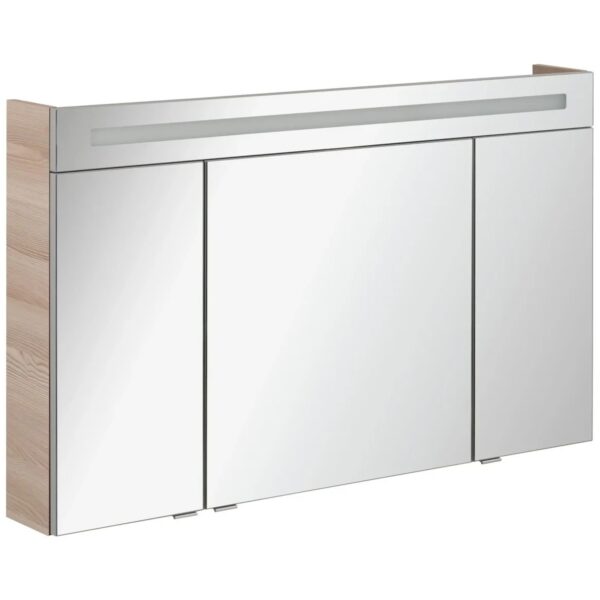 Fackelmann Badmöbel Spiegelschrank B.Clever Alaska Esche 120 cm Softclose Türen