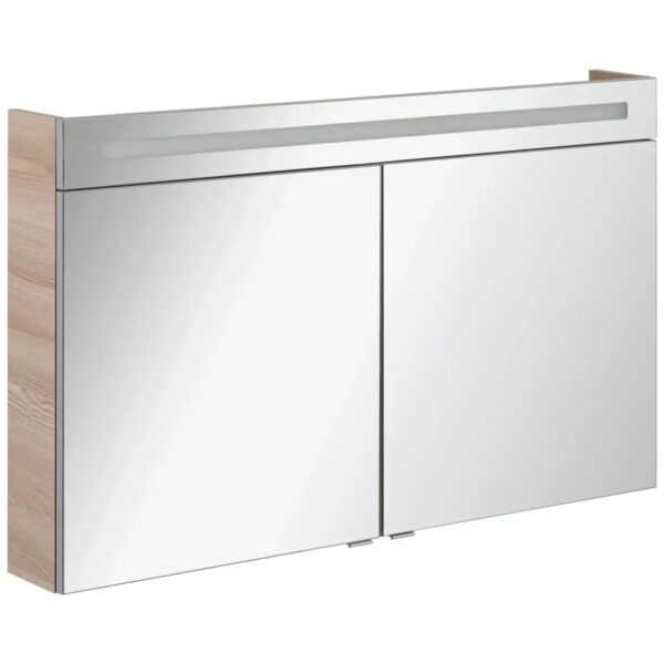 Fackelmann Badmöbel Spiegelschrank B.Clever Alaska Esche 120 cm Softclose Türen