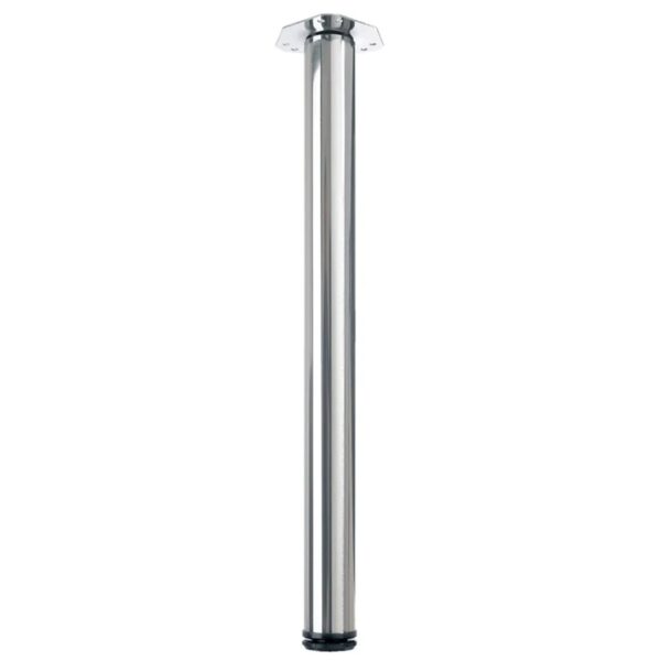 Hettich Tischbein-Set 4-teilig Ø 60 mm x 710 mm Edelstahl-Optik