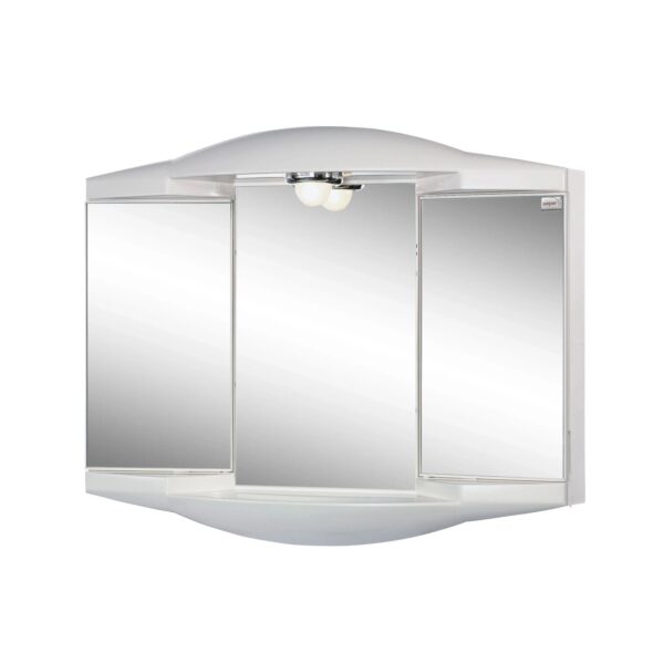 Sieper Spiegelschrank Chico 62 cm x 52,6 cm Weiß Hochglanz