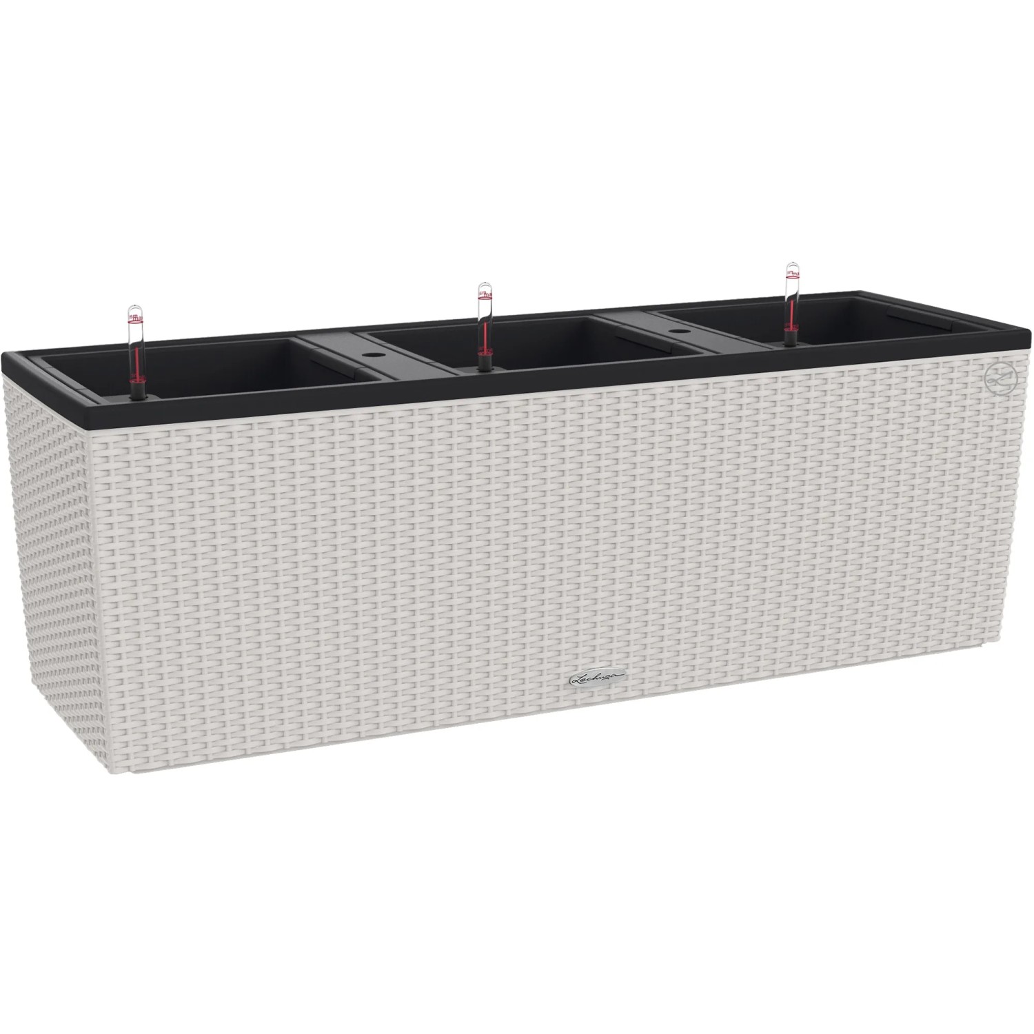 Lechuza® Pflanzgefäß Trio Cottage 100 cm x 32 cm x 34 cm Lichtgrau