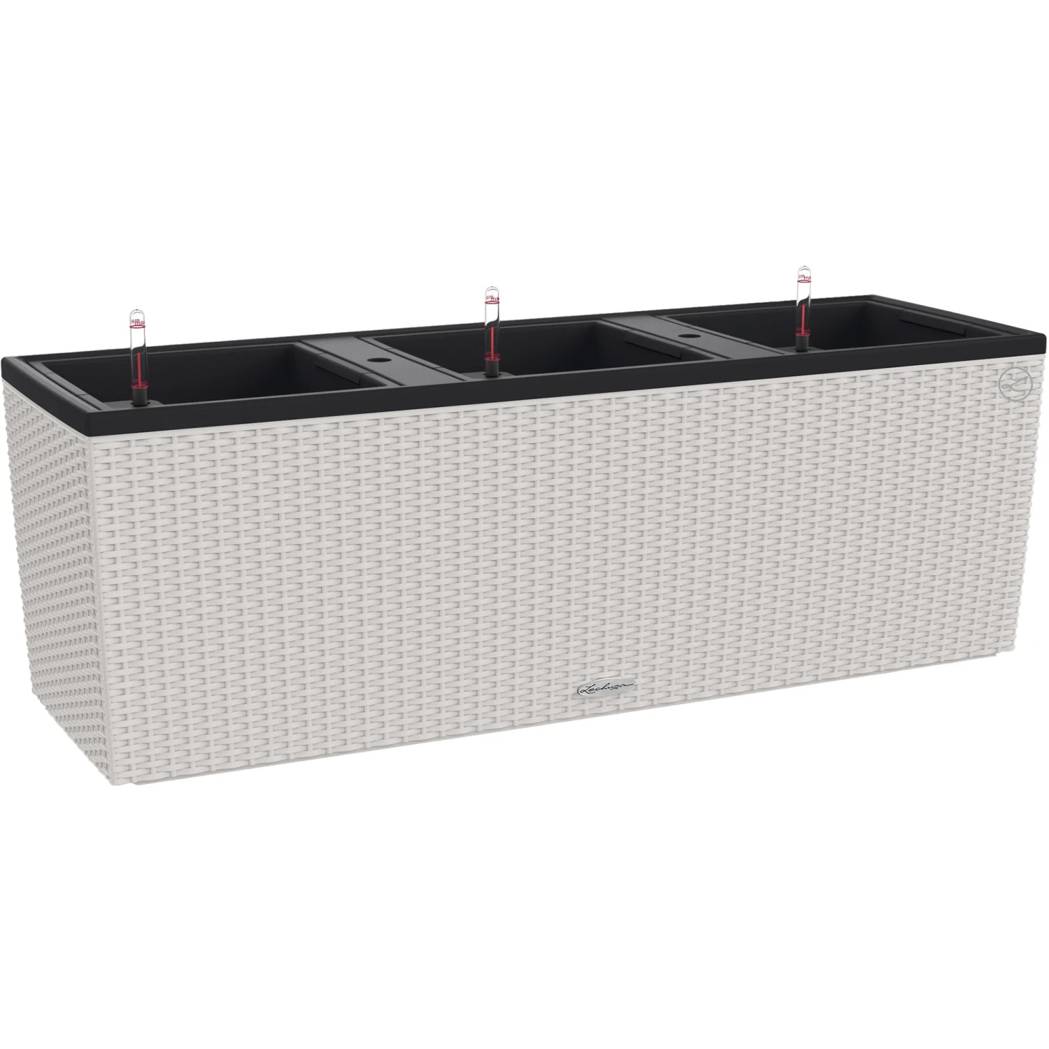 Lechuza® Pflanzgefäß Trio Cottage 130 cm x 42 cm x 44 cm Lichtgrau