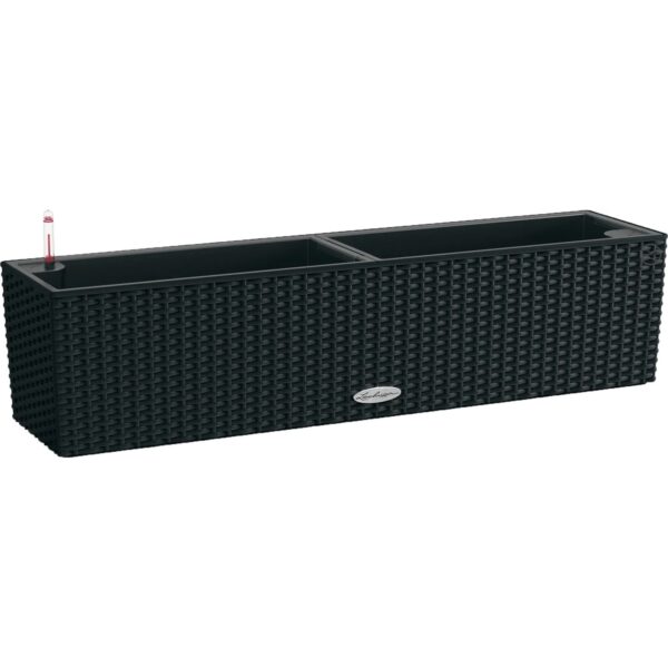 Lechuza® Pflanzgefäß Balconera Cottage 80 Graphitschwarz 79 cm x 19 cm