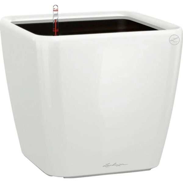 Lechuza® Pflanzgefäß Quadro Premium LS 22 cm x 22 cm x 21 cm Weiß hochglanz Lechuza® Pflanzgefäß Quadro Premium LS 22 cm x 22 cm x 21 cm Weiß hochglanz