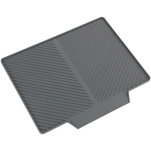 Wenko Abtropfmatte Nelia Maxi Kunststoff 40 cm x 35 cm Grau