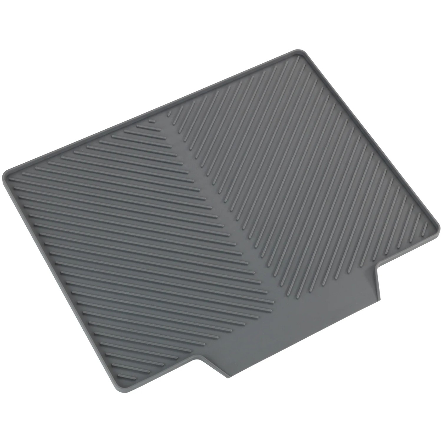 Wenko Abtropfmatte Nelia Maxi Kunststoff 40 cm x 35 cm Grau