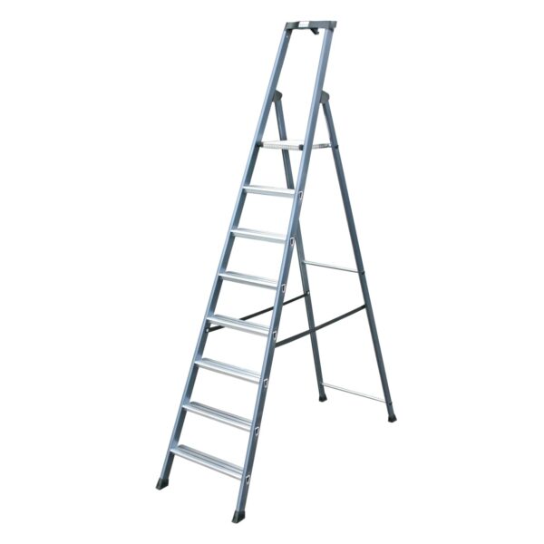 Krause SePro Stufen-Steh-Leiter eloxiert 8 Stufen Krause SePro Stufen-Steh-Leiter eloxiert 8 Stufen