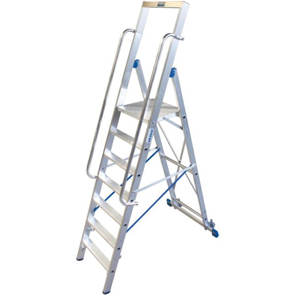 Krause Stufen-Stehlleiter mit großer Standplattform 7 Stufen Krause Stufen-Stehlleiter mit großer Standplattform 7 Stufen