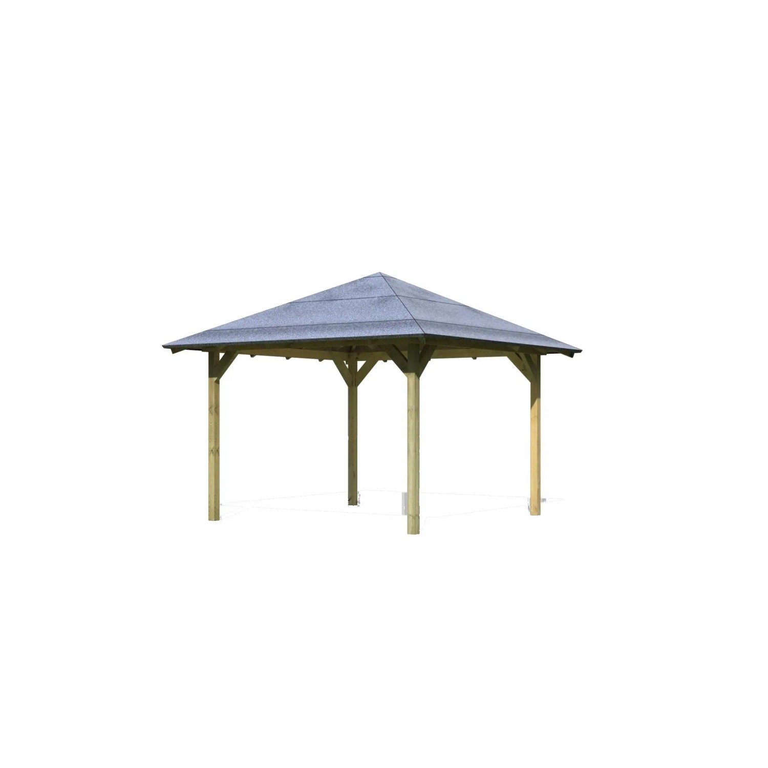 CHILLROI Woodfeeling Garten Pavillon Monaco Premium