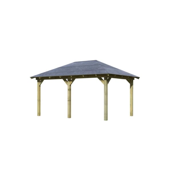 CHILLROI Woodfeeling Garten Pavillon Luxmburg 1 Kesseldruckimprägniertes Holz Premium