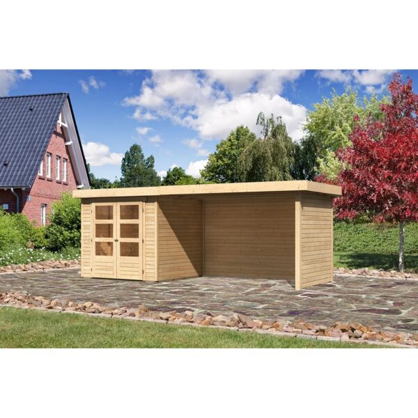 Karibu Holz-Gartenhaus Boras Natur Unbehandelt 209 cm x 213 cm Karibu Holz-Gartenhaus Boras Natur Unbehandelt 209 cm x 213 cm