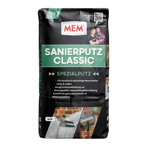 MEM Sanierputz Classic Weiß 25 kg MEM Sanierputz Classic Weiß 25 kg