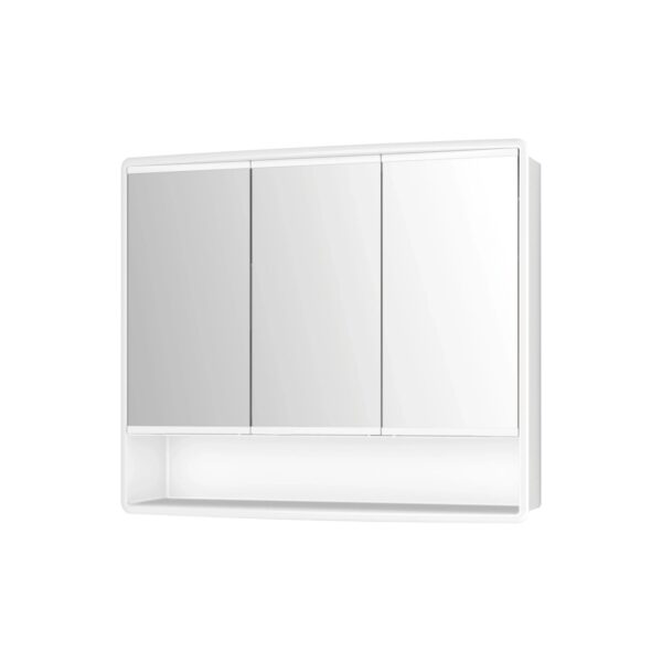 Jokey Spiegelschrank Lymo 58 cm x 49,5 cm Weiß Hochglanz Grifflos