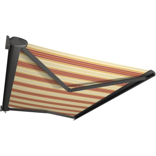 Kassettenmarkise Perform 350 x 250 cm Gestell Anthrazit Tuch Rot-Orange Kassettenmarkise Perform 350 x 250 cm Gestell Anthrazit Tuch Rot-Orange