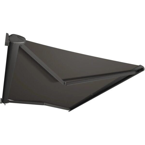 Kassettenmarkise Perform 400 x 300 cm Gestell Anthrazit Tuch Grau