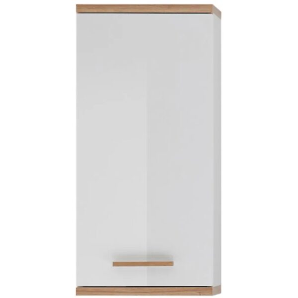 Pelipal Bad-Hängeschrank Quickset 923 Weiß Glanz-Riviera Eiche 35,5 cm