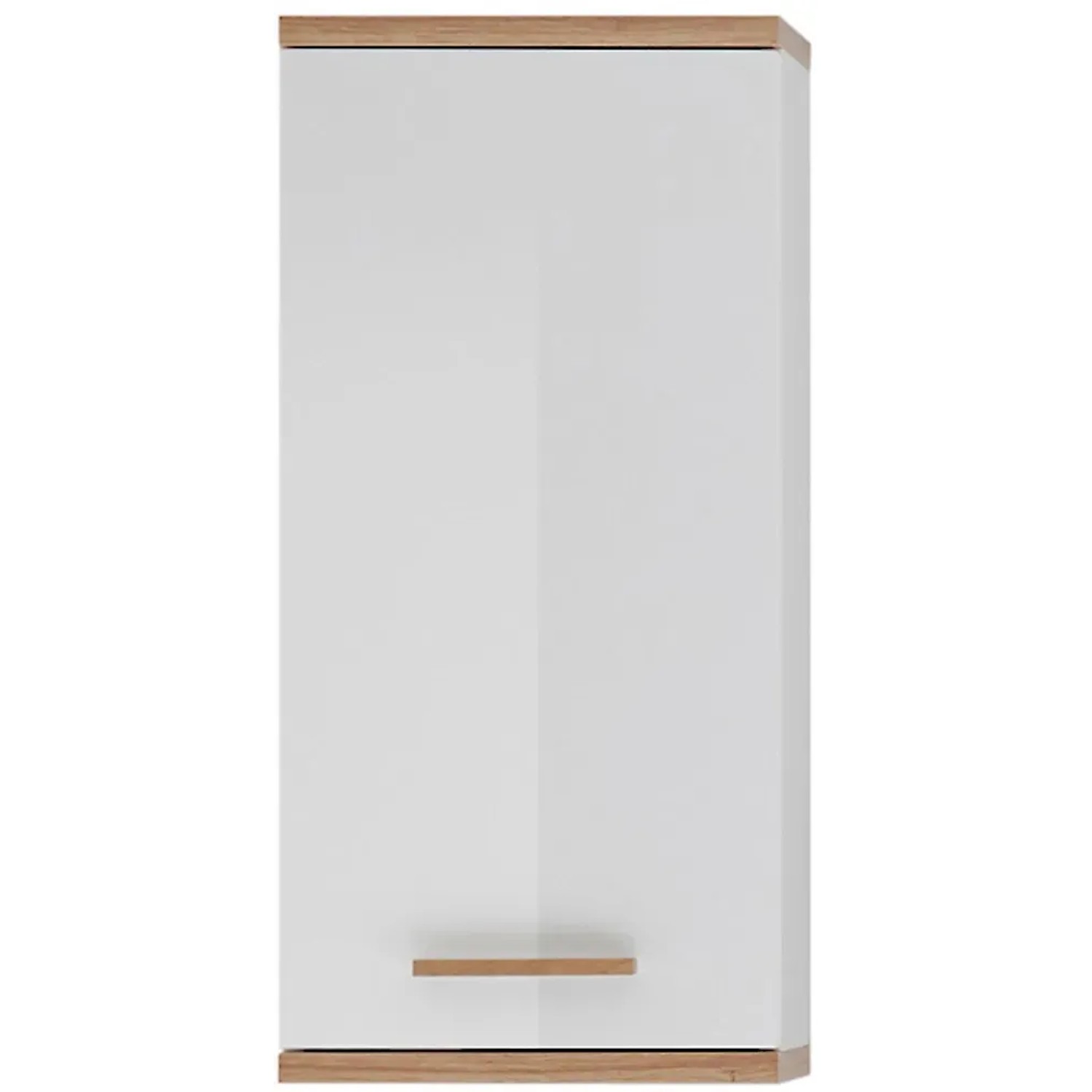 Pelipal Bad-Hängeschrank Quickset 923 Weiß Glanz-Riviera Eiche 35,5 cm