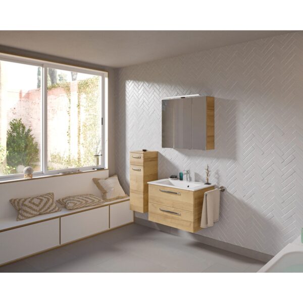 Pelipal Badmöbelset Trentino Unterschrank 107 cm Riviera Eiche