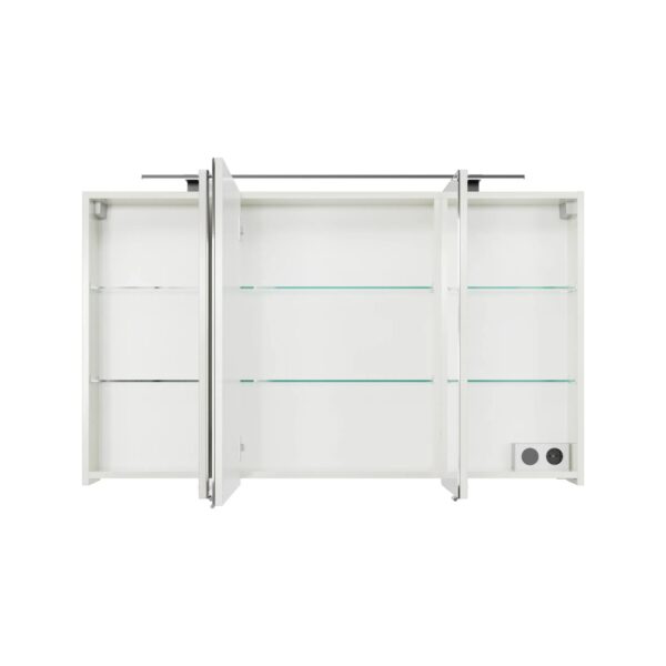Pelipal Spiegelschrank Quantum 07 Schneeweiß Glanz 120 cm (35/50/35)