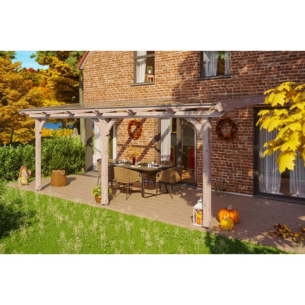 Skan Holz Terrassenüberdachung Rimini 648 cm x 300 cm Douglasie