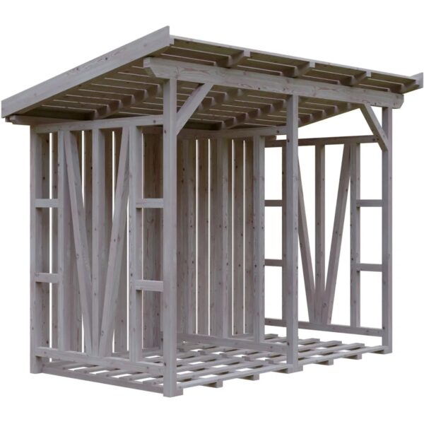 Skan Holz Holzunterstand Max 1 300 cm x 160 cm Natur Skan Holz Holzunterstand Max 1 300 cm x 160 cm Natur