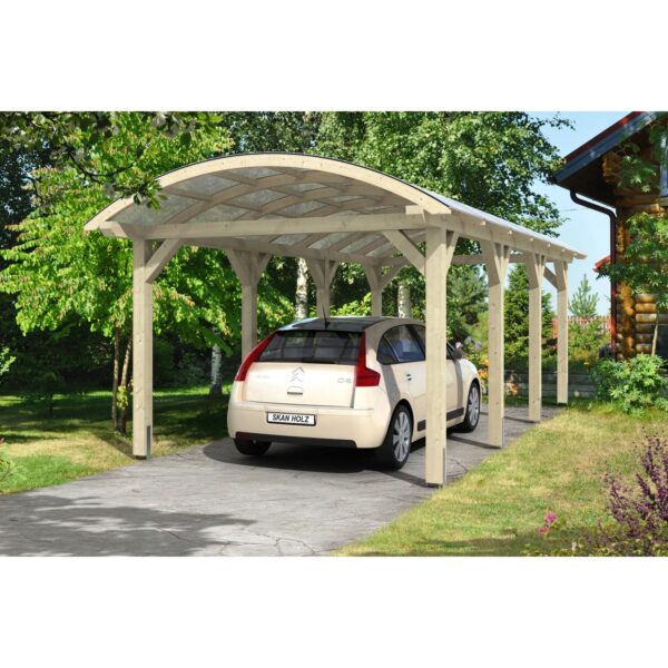 Skan Holz Bogendach-Carport Franken 376 cm x 755 cm Skan Holz Bogendach-Carport Franken 376 cm x 755 cm