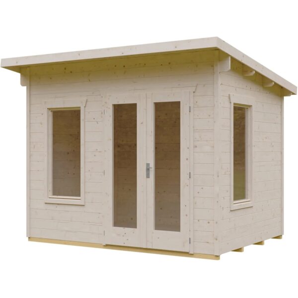 Skan Holz Gartenhaus Solna 300 cm x 215 cm Natur