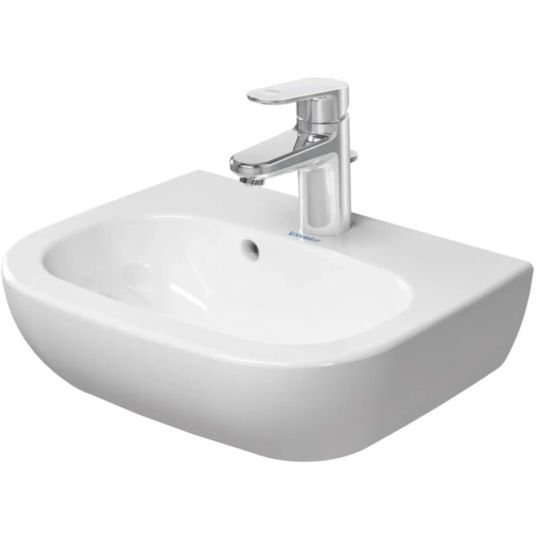 Duravit Handwaschbecken D-Code 45 cm Weiß mit Überlauf