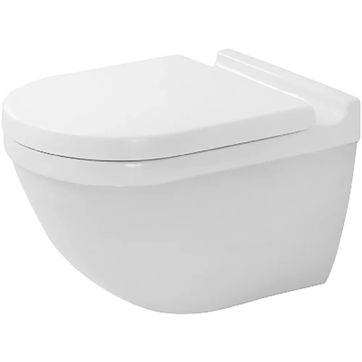 Duravit Wand-WC Starck 3 Tiefspüler 540 mm Weiß mit verdeckter Befestigung