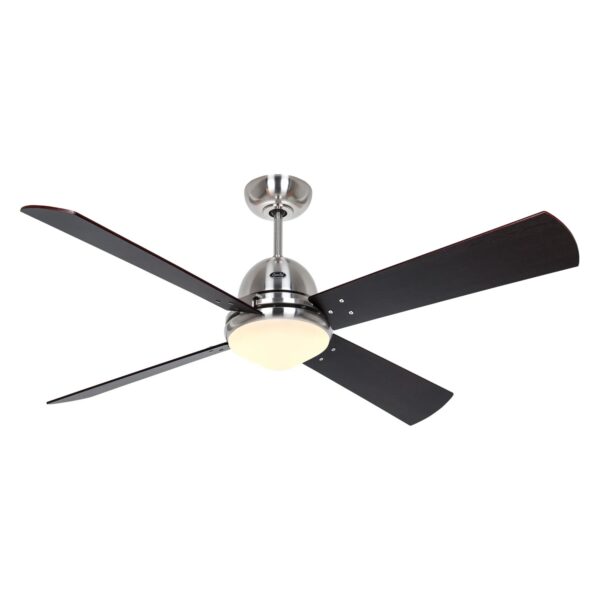 CASAFAN Deckenventilator mit Beleuchtung mit Fernbedienung Libeccio Chrom Gebürstet CASAFAN Deckenventilator mit Beleuchtung mit Fernbedienung Libeccio Chrom Gebürstet
