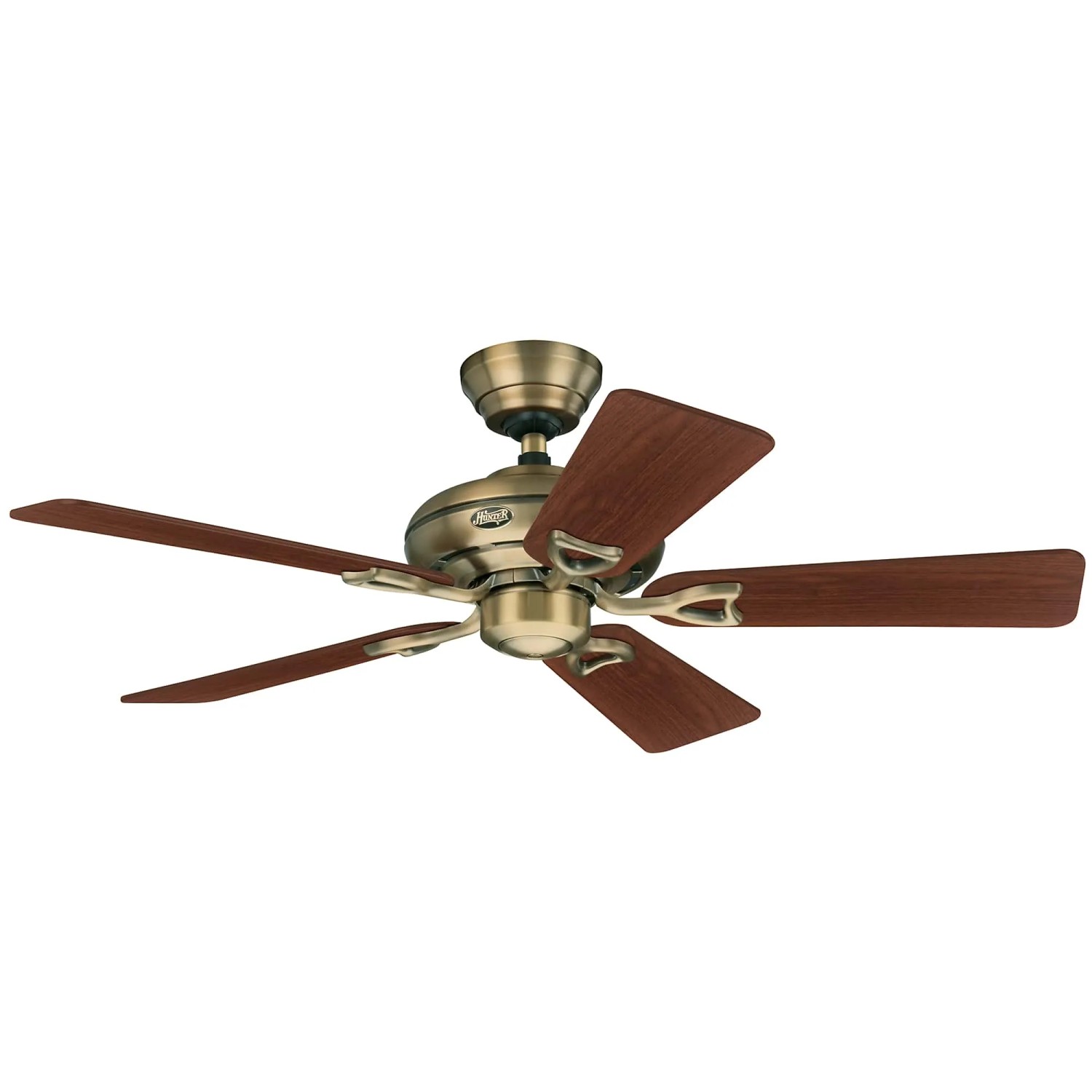HUNTER FANS Deckenventilator Hunter Seville II 112 cm Messing Antik mit Zugschnur