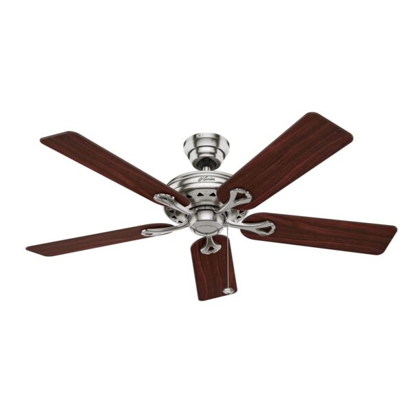 HUNTER FANS Deckenventilator Savoy 132 cm Nickel Gebürstet mit Zugkette