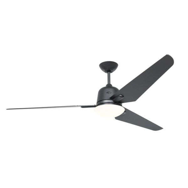 CASAFAN Energiespar Deckenventilator mit Beleuchtung und Fernbedienung Eco Aviatos 162 cm Basaltgrau
