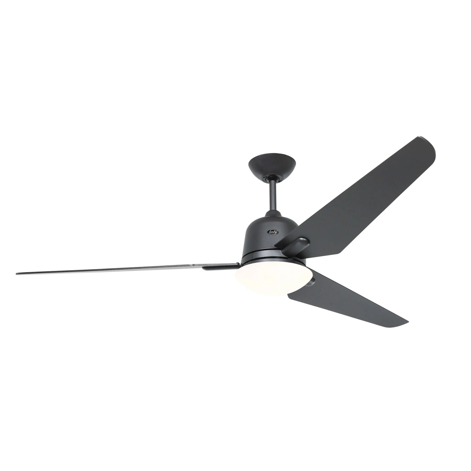 CASAFAN Energiespar Deckenventilator mit Beleuchtung und Fernbedienung Eco Aviatos 162 cm Basaltgrau