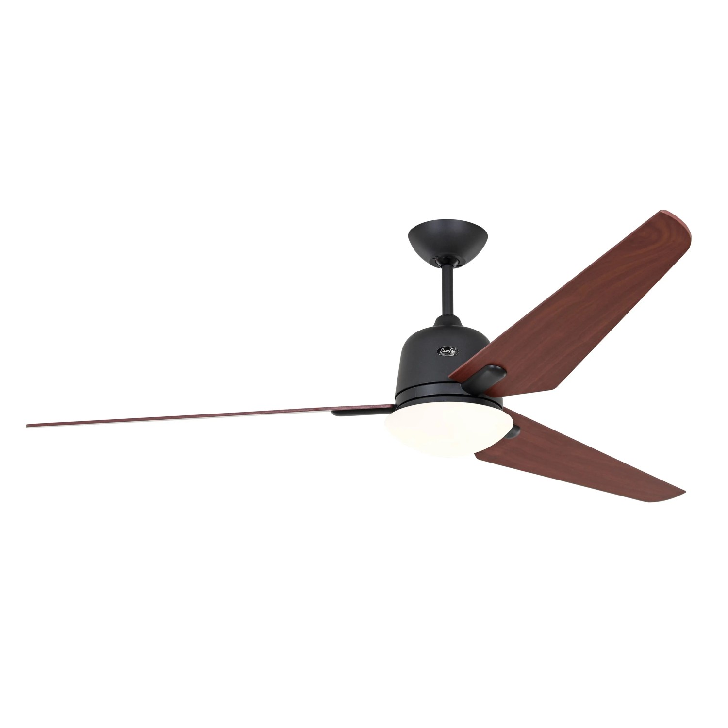 CASAFAN Energiespar Deckenventilator mit Beleuchtung und Fernbedienung Eco Aviatos 162 cm Basaltgrau