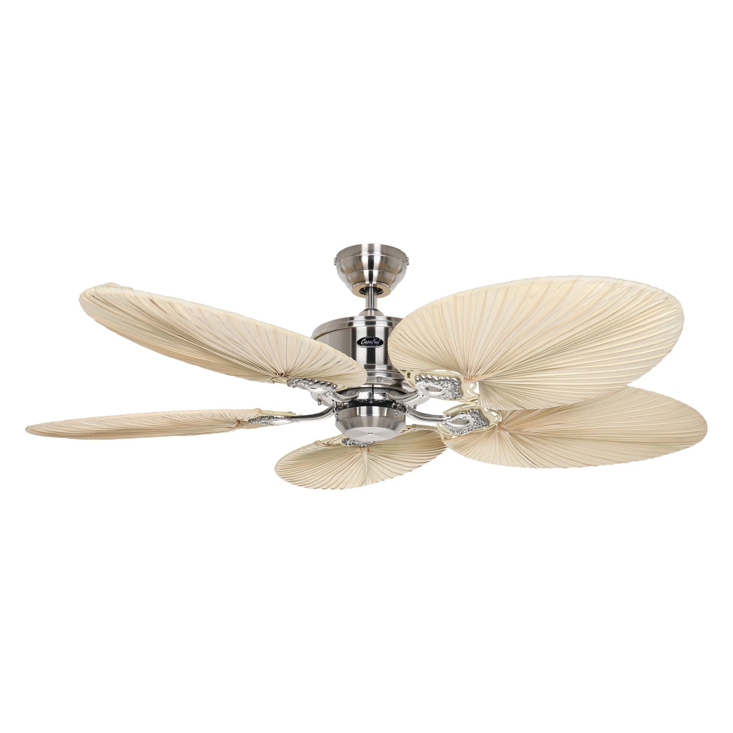 CASAFAN Energiespar Deckenventilator mit Fernbedienung Caribbean Dream Eco II Chrom - Palme