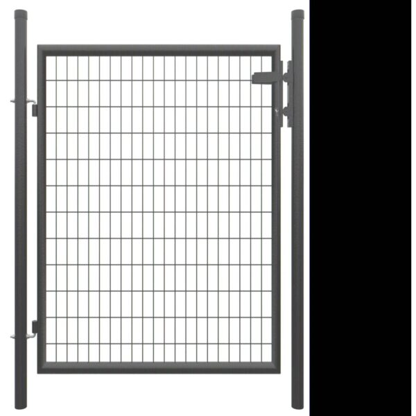 T & J Einzeltor inkl. Pfosten Strong Anthrazit 125 cm x 103 cm T & J Einzeltor inkl. Pfosten Strong Anthrazit 125 cm x 103 cm