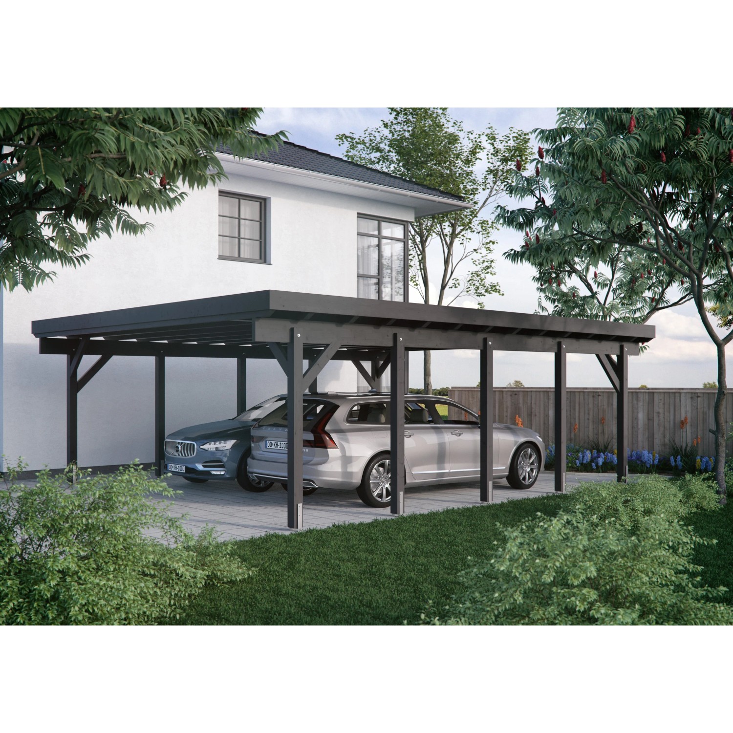 Kiehn-Holz Doppelcarport KH 331 BxT: 634 cm x 754 cm