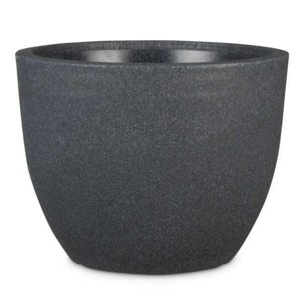 Scheurich Pflanzgefäß Padua Ø 29,8 cm x 23,1 cm Schwarz Granit