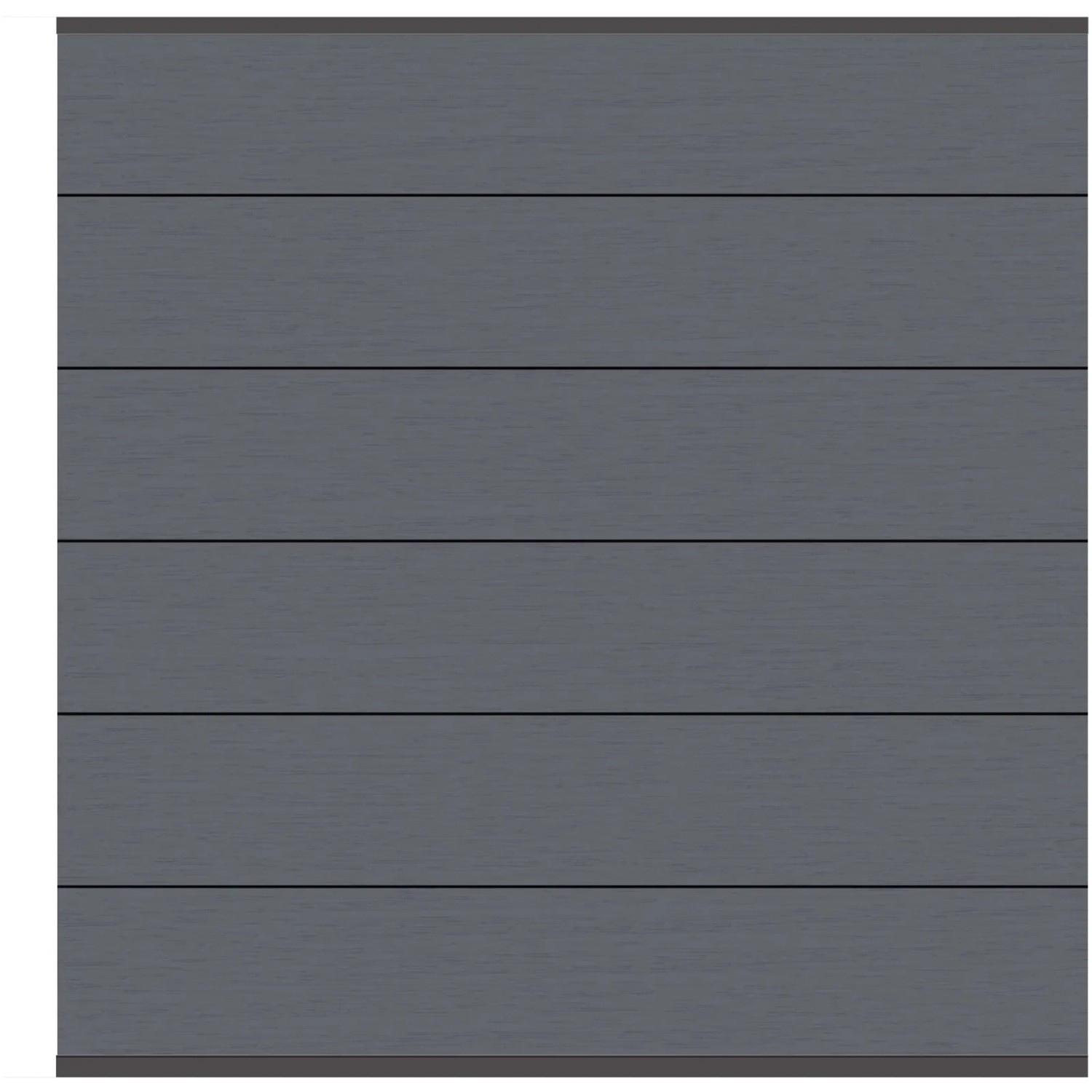 Sichtschutzzaun Element System WPC XL Anthrazit/Anthrazit 178 x 183 cm