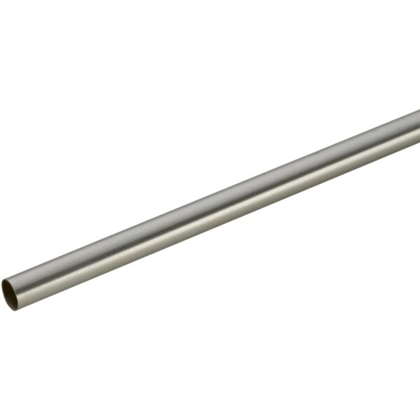 Mydeco Gardinenstange für Ringe Edelstahl-Optik Ø 1,6 cm x 160 cm