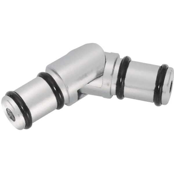 Mydeco Gelenkverbinder für Gardinenstangen Edelstahl-Optik Ø 1,6 cm