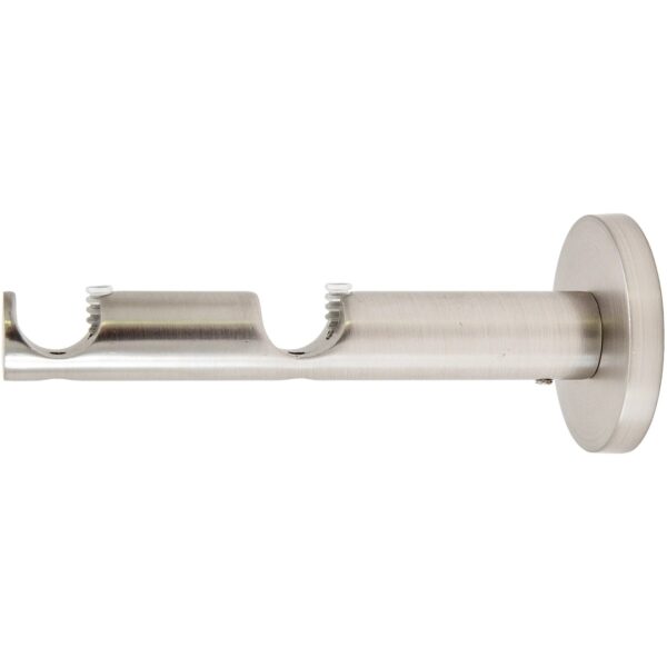Mydeco Gardinenstange-Halterung 2-läufig Function Edelstahl-Optik Ø 1,6 cm