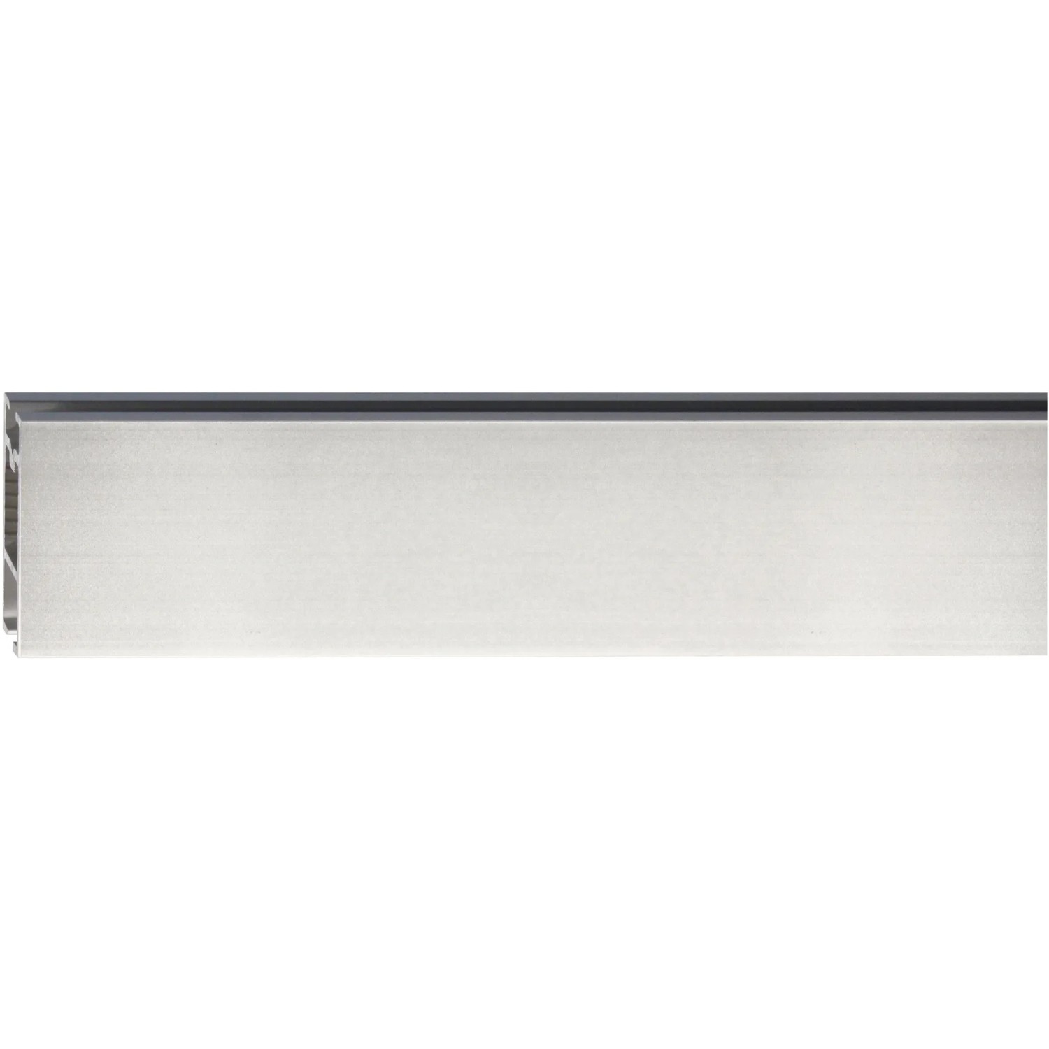 Mydeco Gardinenstange für Gleiter Edelstahl-Optik 3,2 cm x 1,1 cm Länge 160 cm
